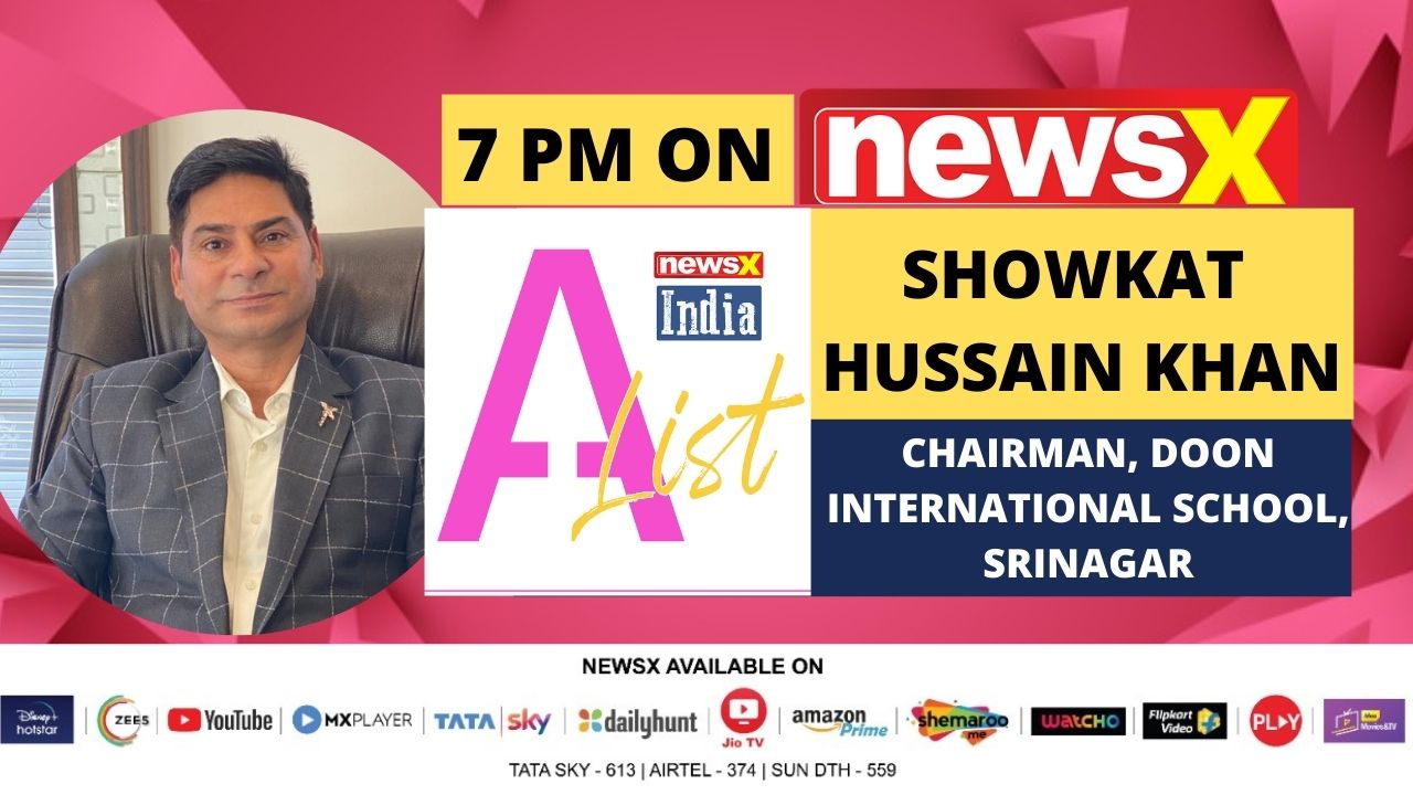 Showkat Hussain khan, chairman DIS, on NewsX A-List.