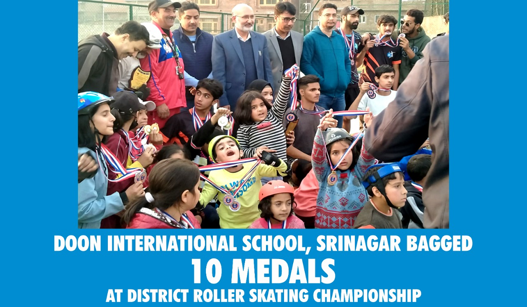 DOON INTERNATIONAL SCHOOL, SRINAGAR BAGGS 10 MEDALS