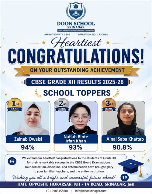 CBSE RESULTS - GRADE 12